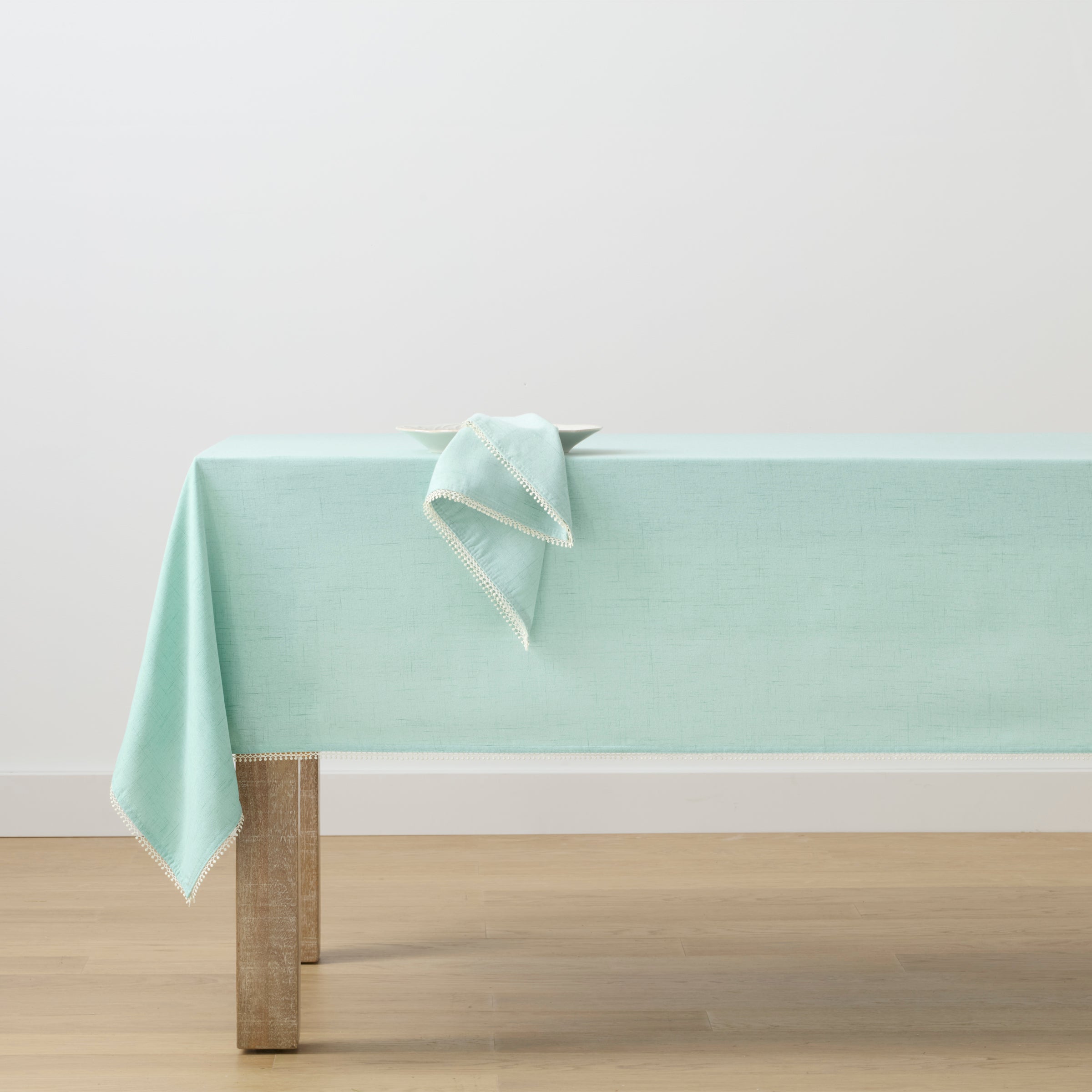 French Perle Ice Blue Tablecloth