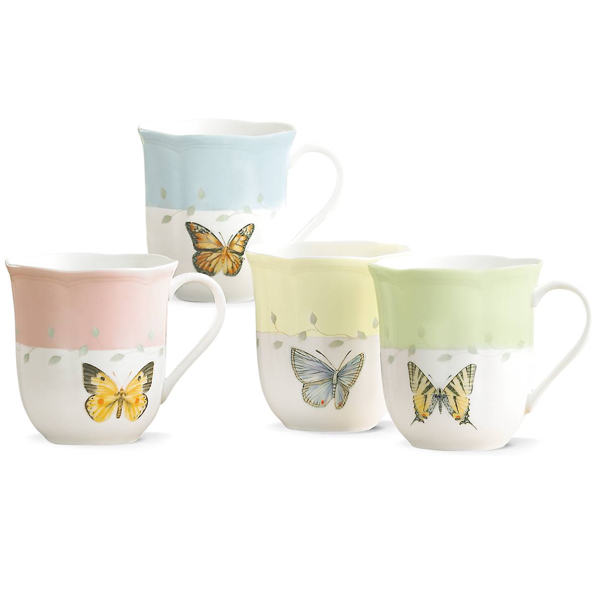 Butterfly Meadow Mugs - Set of 4