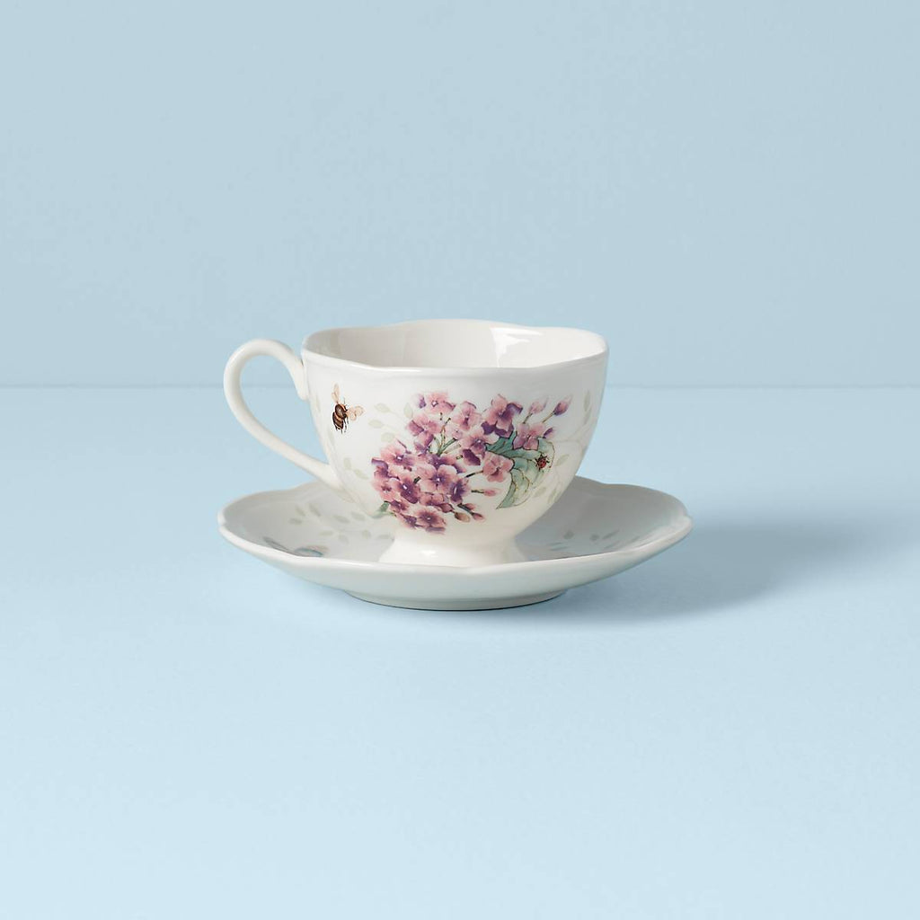 Butterfly Meadow Orange Sulphur Cup and Saucer