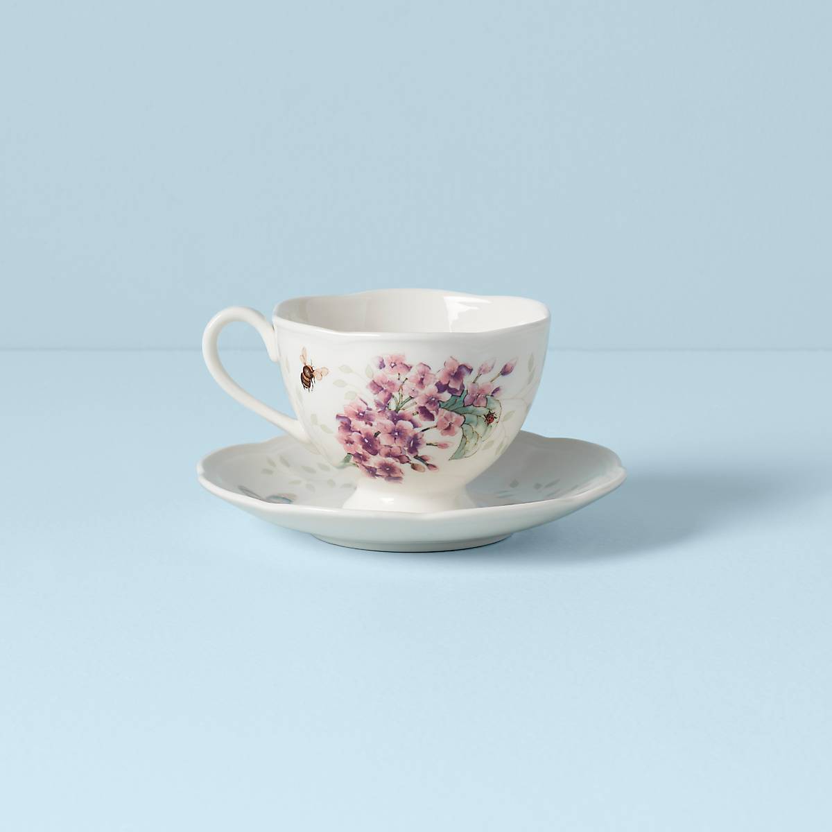 Butterfly Meadow Orange Sulphur Cup and Saucer