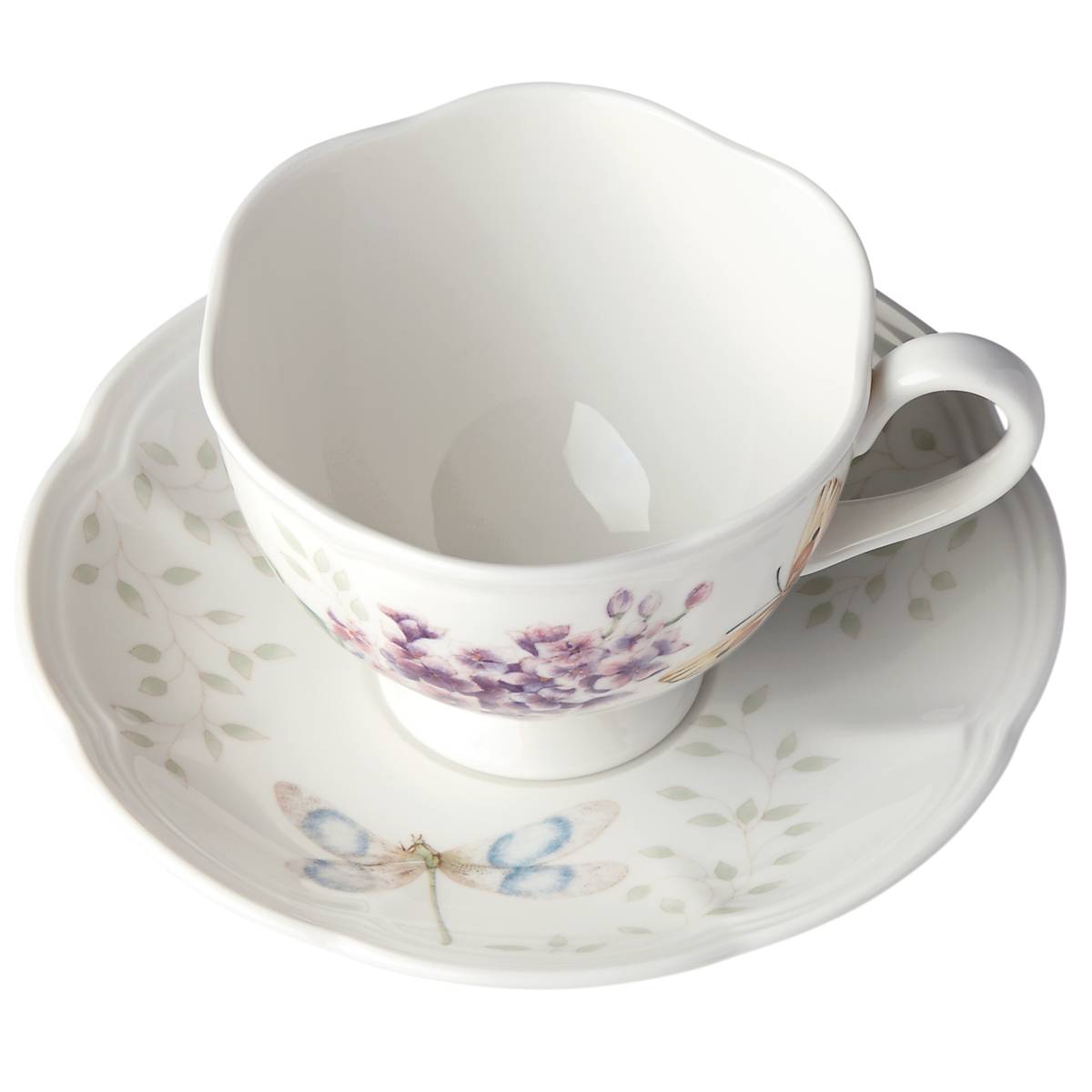 Butterfly Meadow Orange Sulphur Cup and Saucer