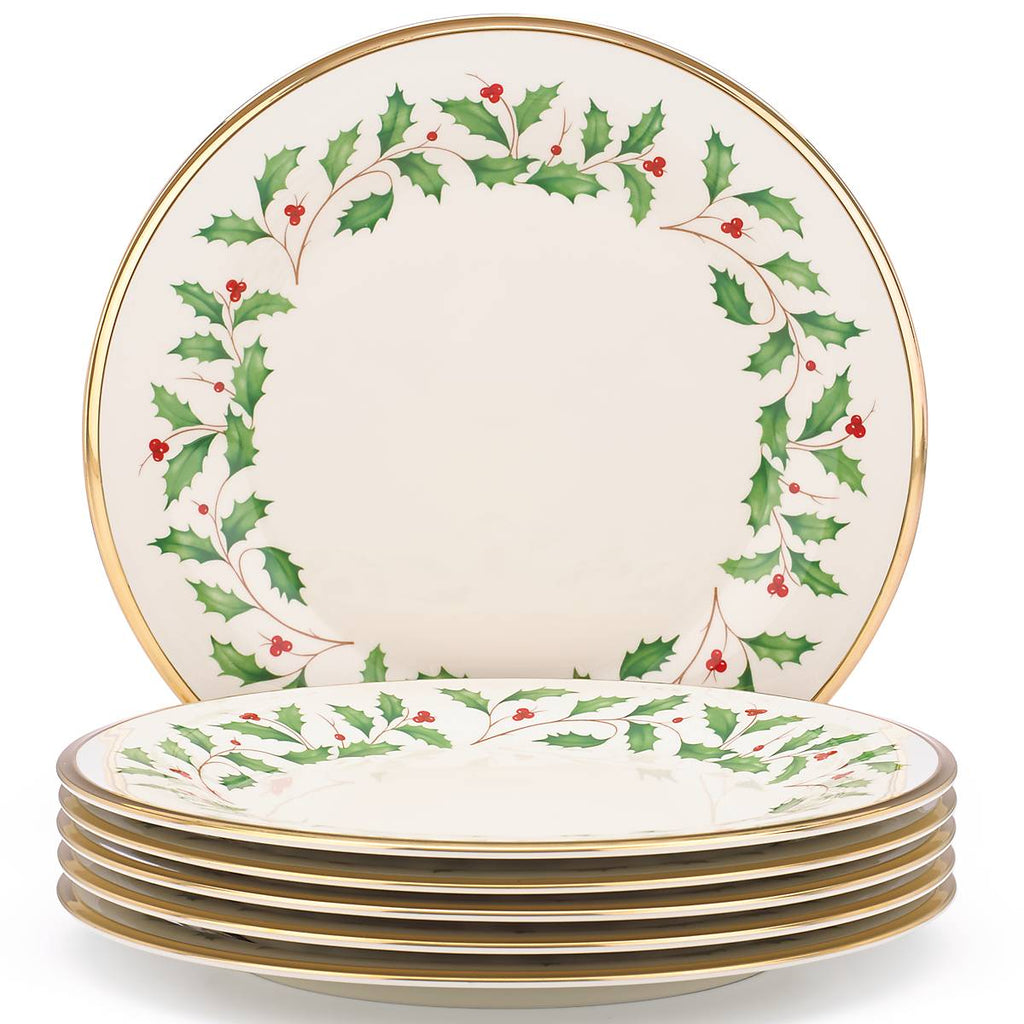 Holiday 6-Piece Dinner Plate Set