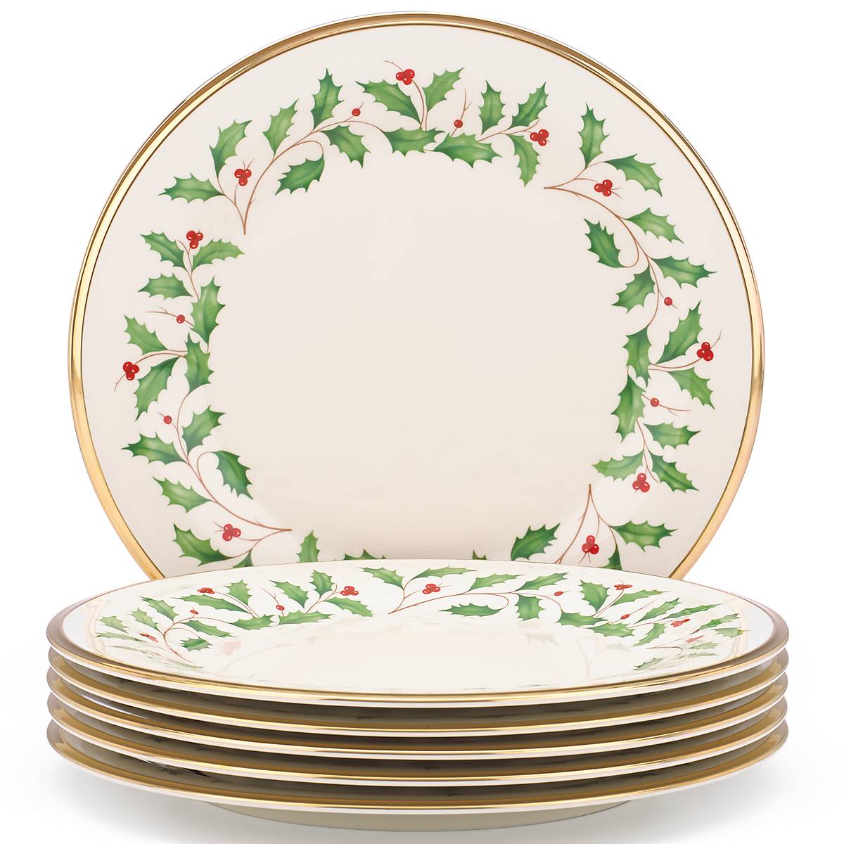 Holiday 6-Piece Dinner Plate Set