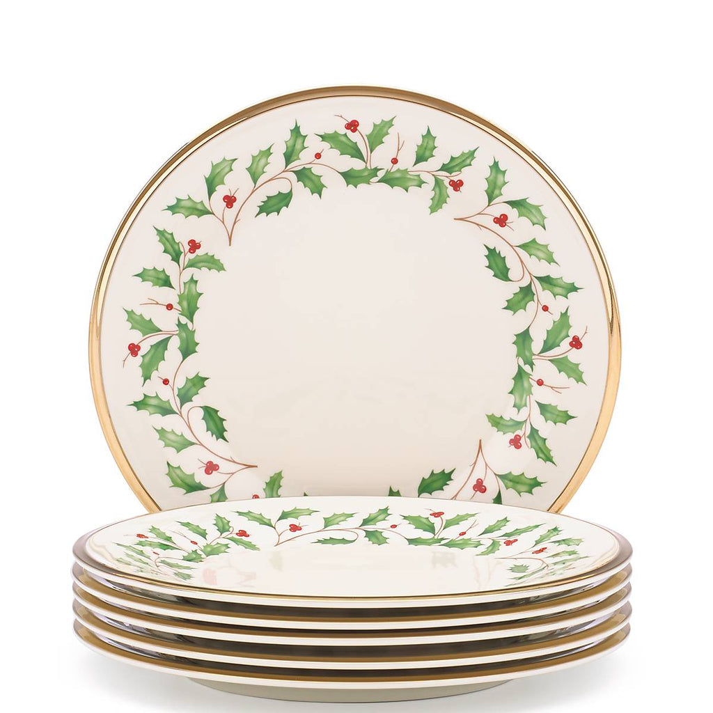 Holiday 6-Piece Salad Plate Set