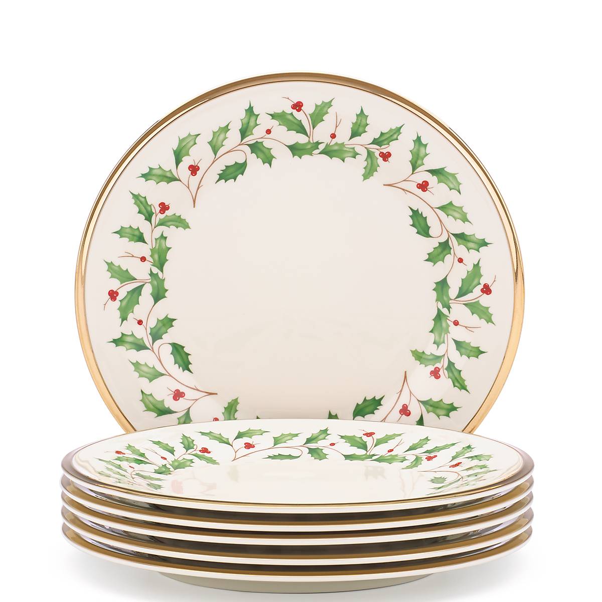 Holiday 6-Piece Salad Plate Set
