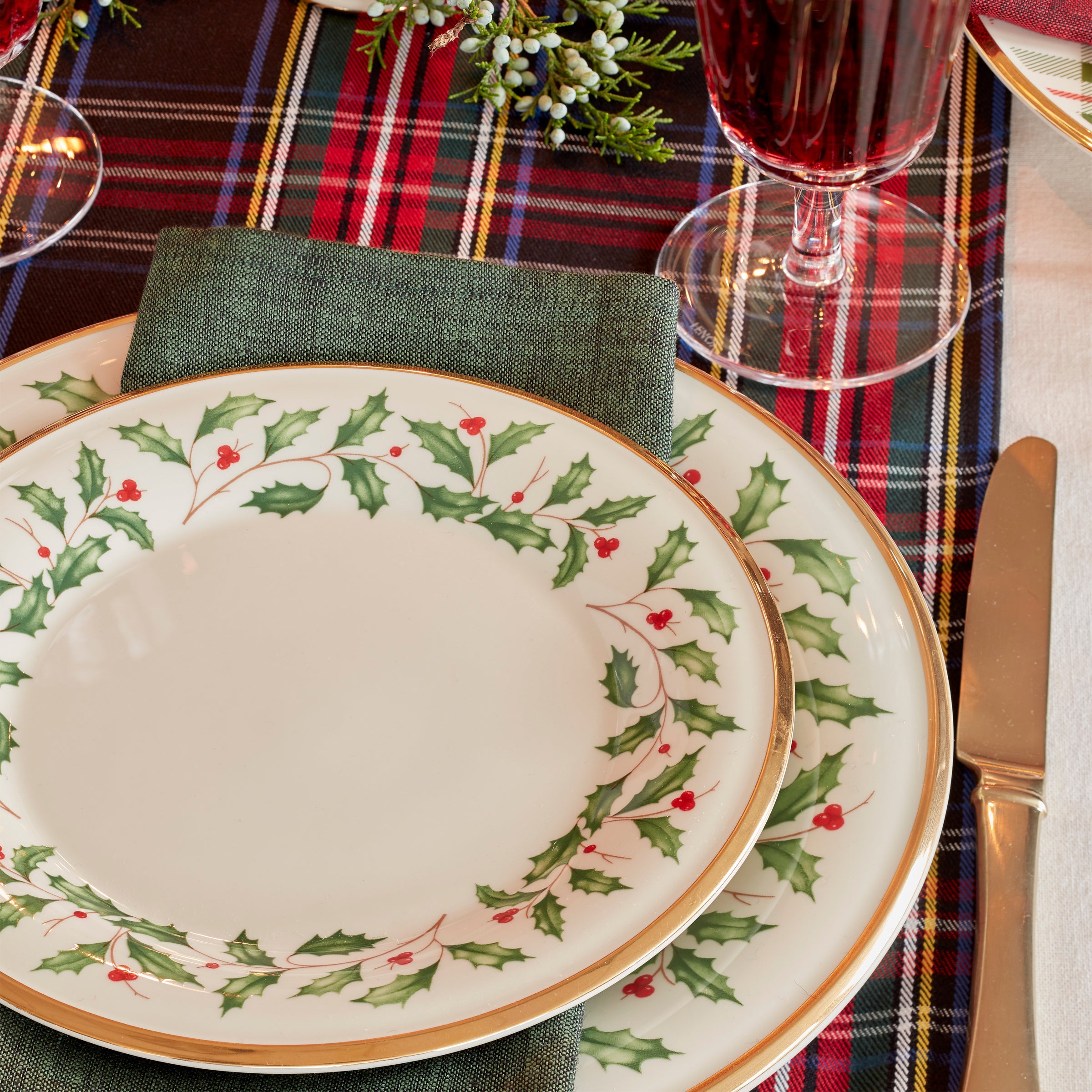 Holiday 6-Piece Dinner Plate Set