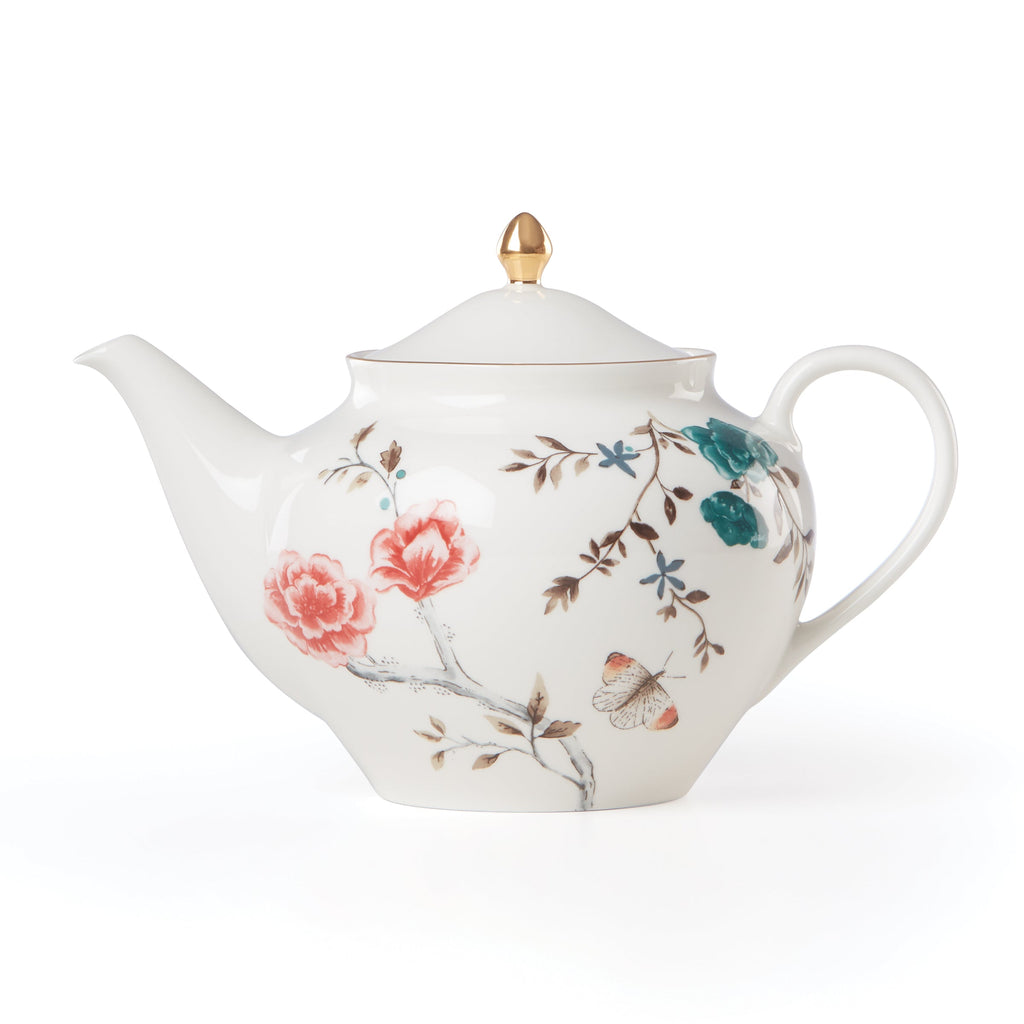 Sprig & Vine Teapot - White