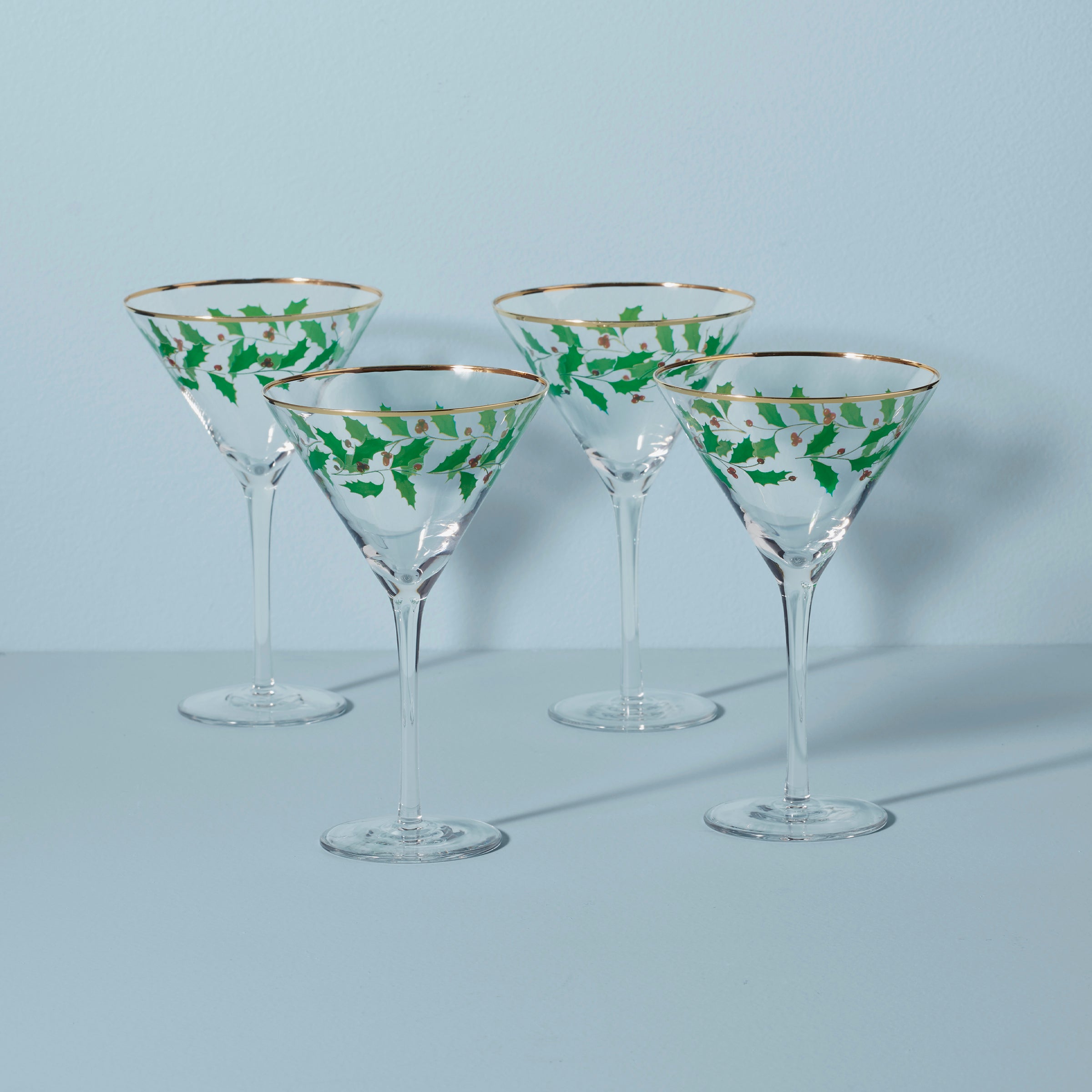 Holiday Martini Glasses - Set Of 4