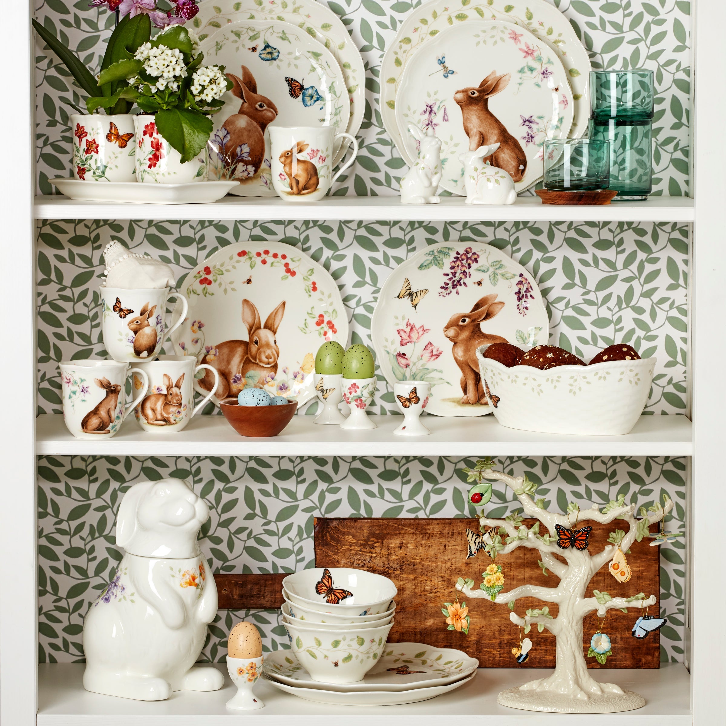 Butterfly Meadow 3-Piece Herb Pots & Tray Set