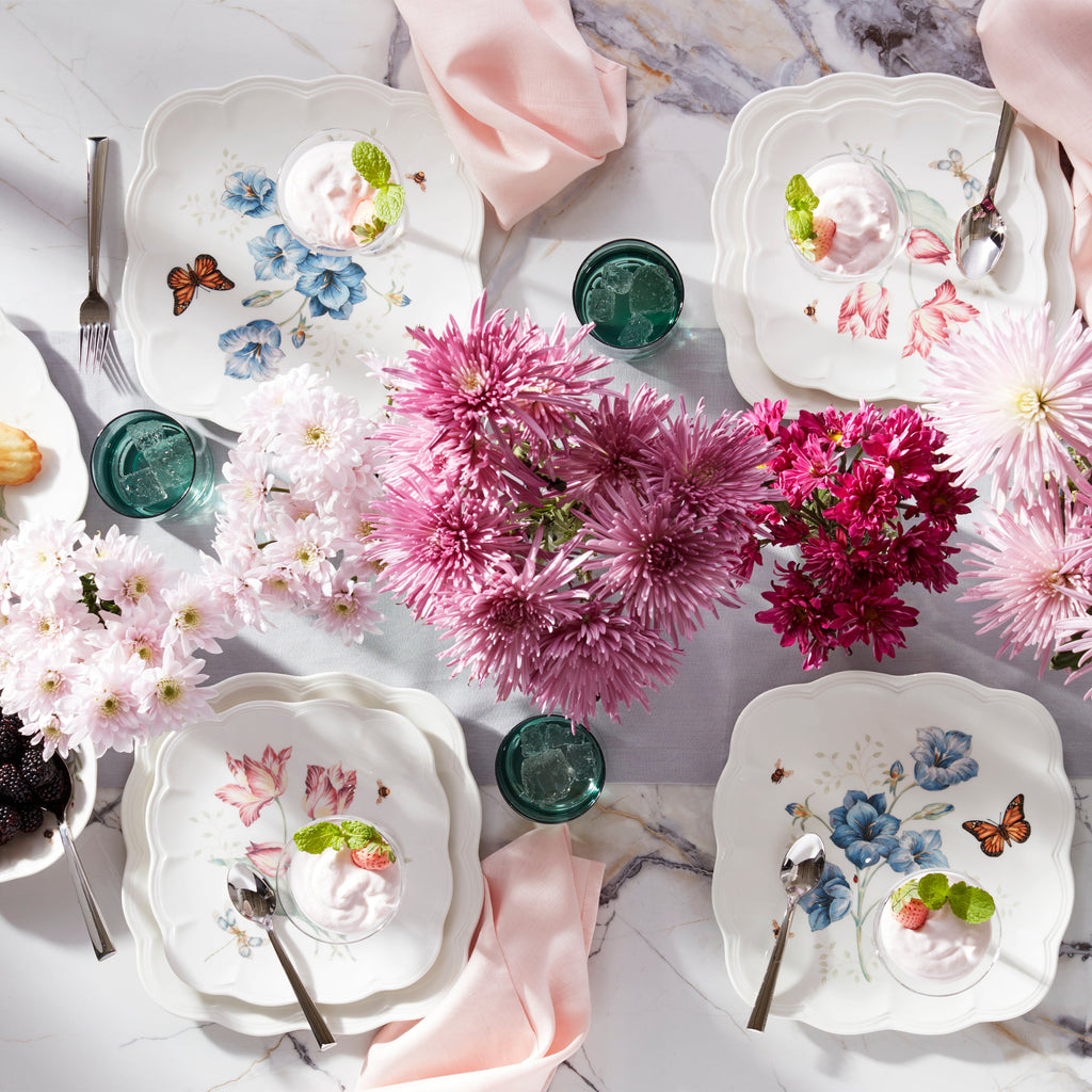 Butterfly Meadow Square 18-Piece Dinnerware Set