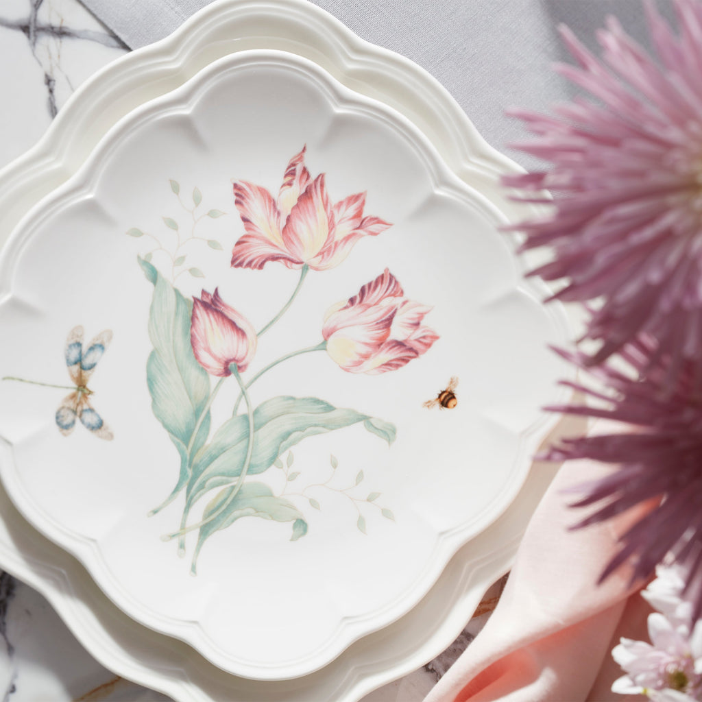 Butterfly Meadow Square Accent Plates - Set of 4