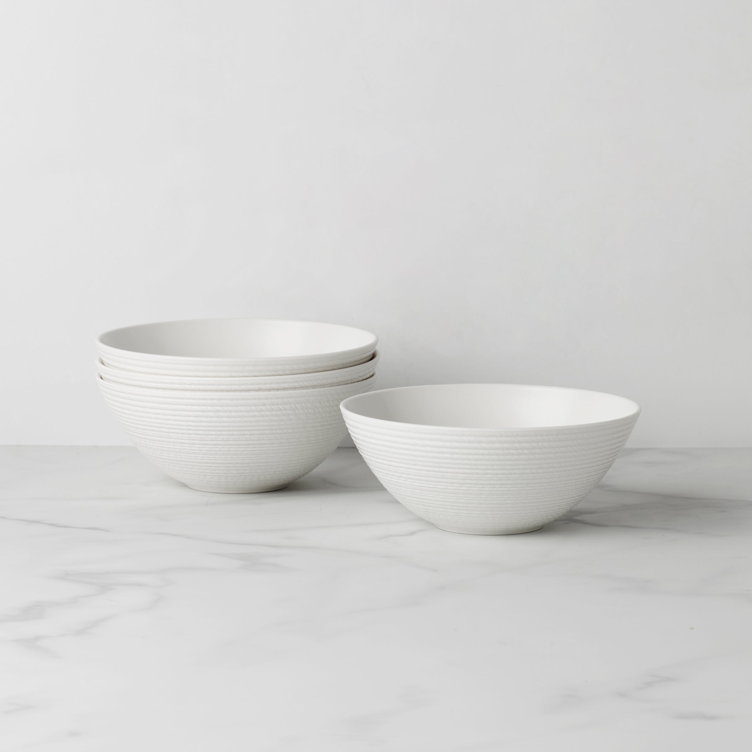 LX Collective White All-Purpose Bowls - Set of 4
