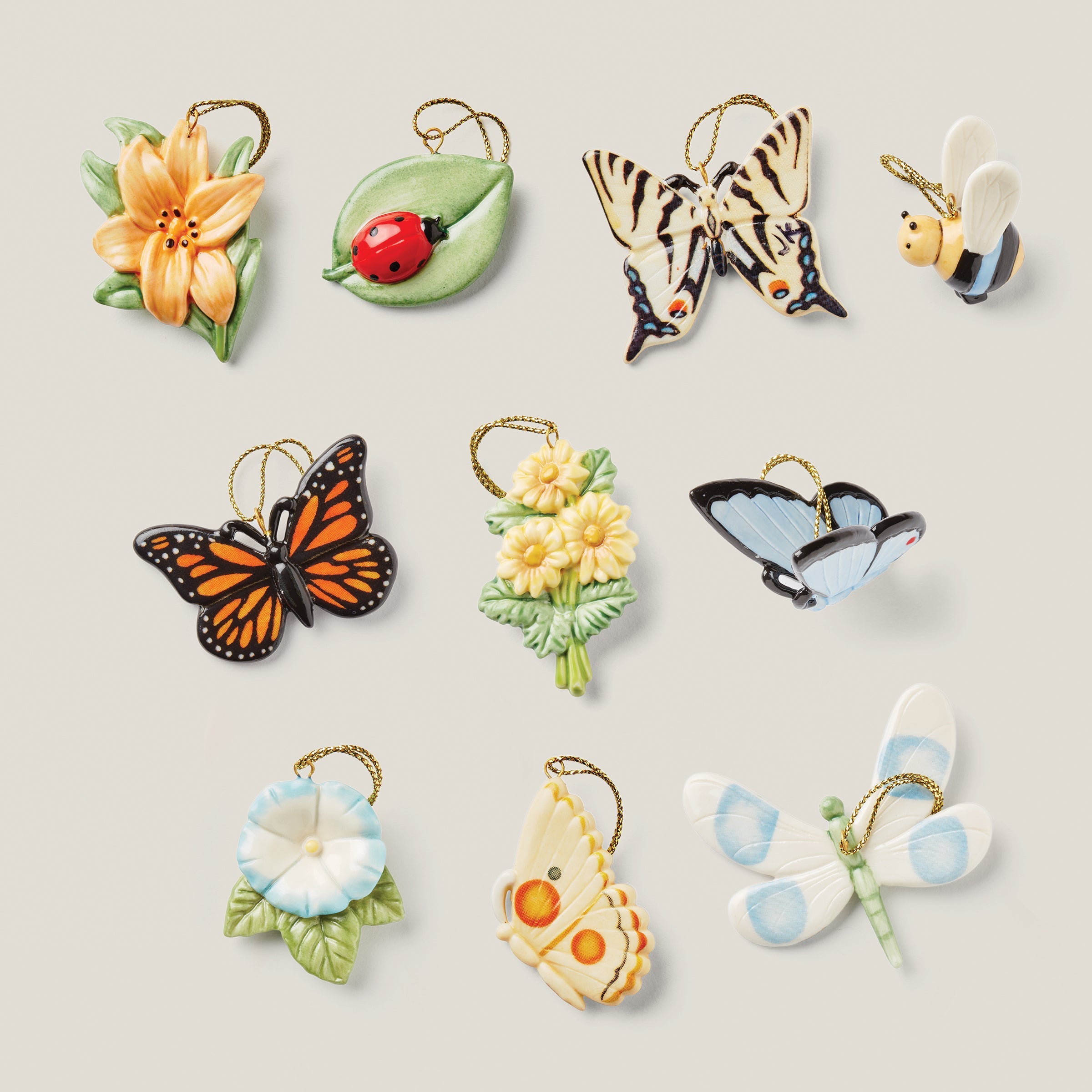 Butterfly Meadow 11-Pc Orn & Tree Set