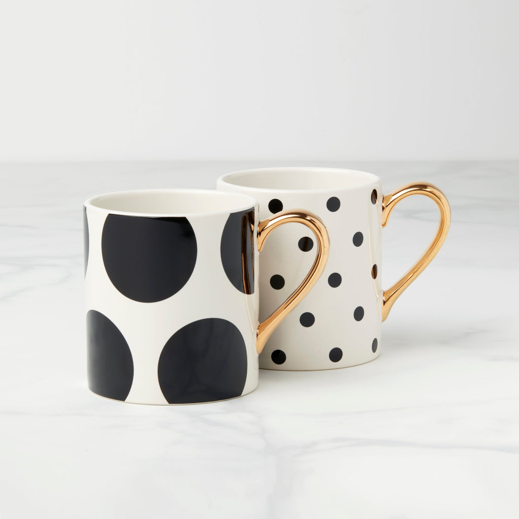 On The Dot Assorted Mugs - Set of 2