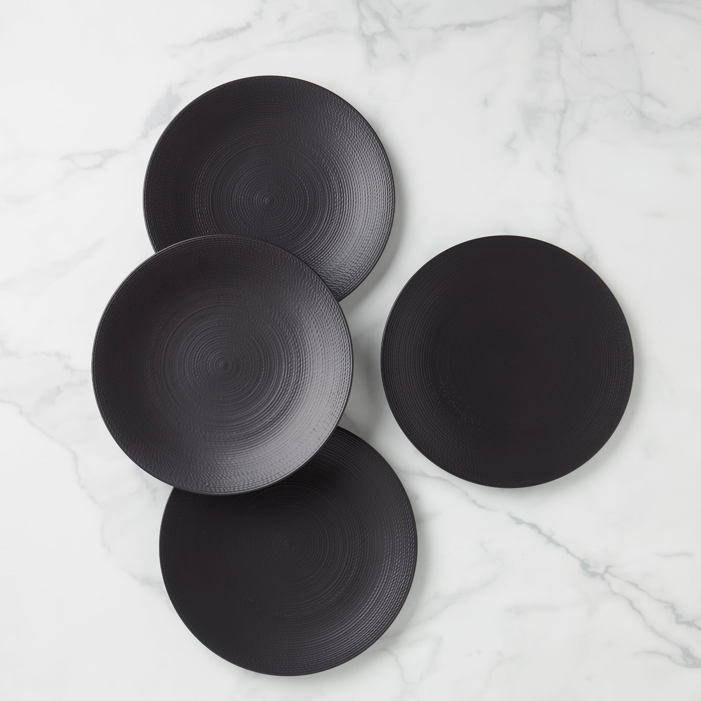 LX Collective Black Dinner Plates - Set of 4