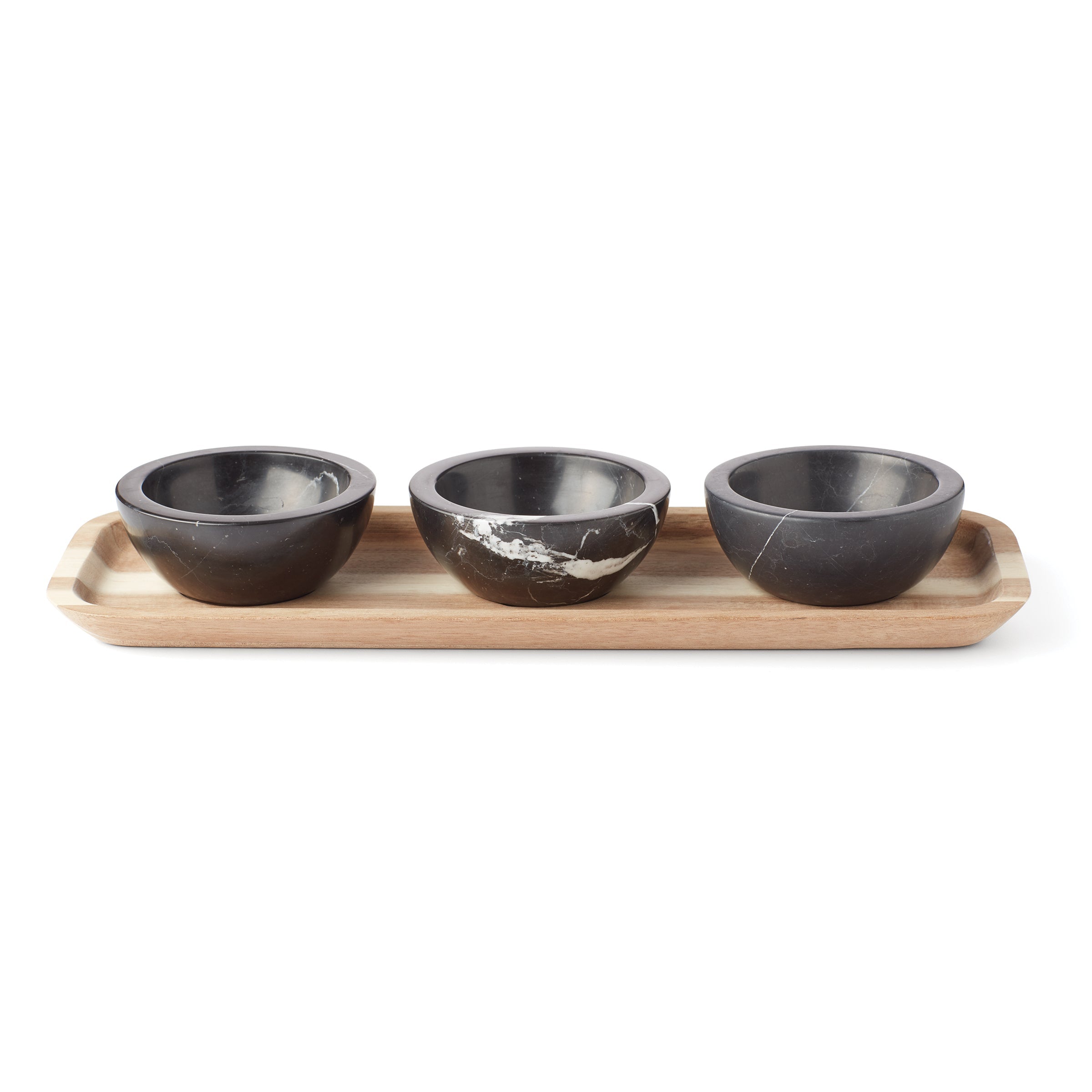 LX Collective Tray With 3 Dip Bowls